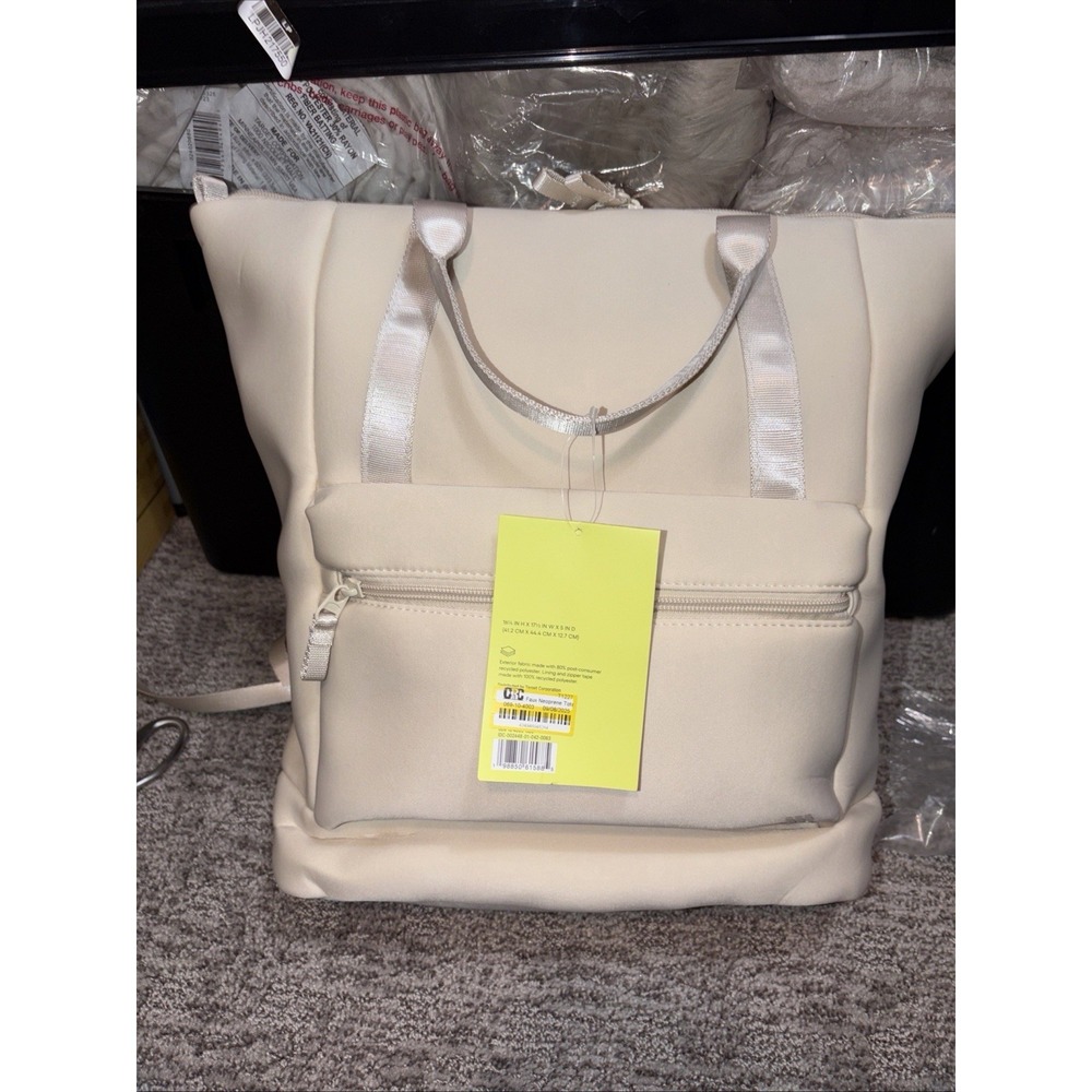 NWT All In Motion Tote/BookBag Water Repellent 16" Laptop, Faux Neoprene‎ Fabric - Picture 6 of 15